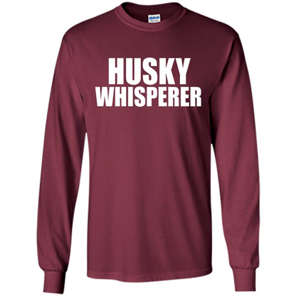 Husky Whisperer T-shirt Maroon