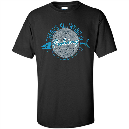 Fishing T-shirt No Crying Fishing Black