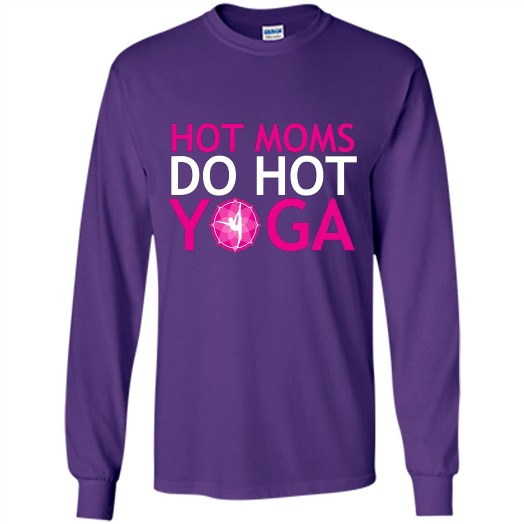 Hot Moms Do Hot Yoga T-shirt Purple