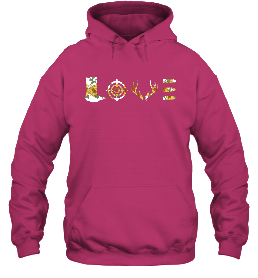 Hunting Girls Sunflower Shirt Hoodie Hoodie Heliconia