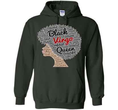 Virgo T-Shirt Black Women T-shirt Forest Green