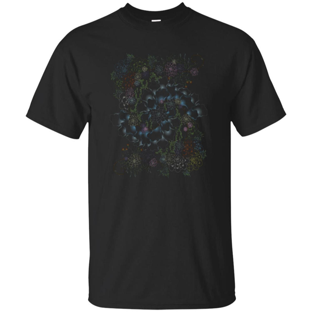 Succulent Swirl T-shirt Black