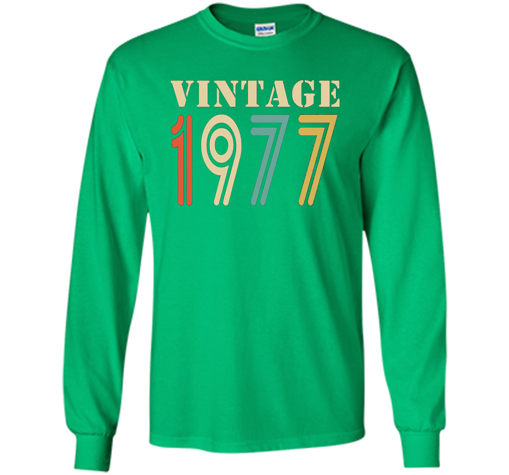 Vintage 1977 - 40th birthday gift shirt t-shirt Irish Green