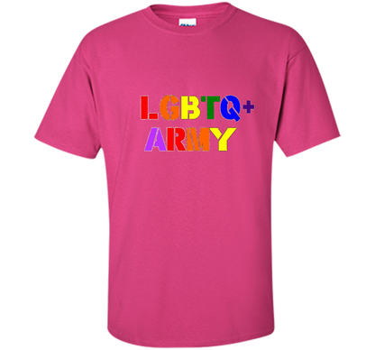 LGBTQ+ Army T-Shirt cool shirt Heliconia