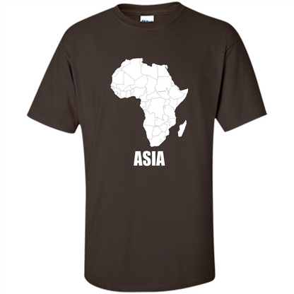 Africa Asia Funny t-shirts - Humor T-shirts Dark Chocolate