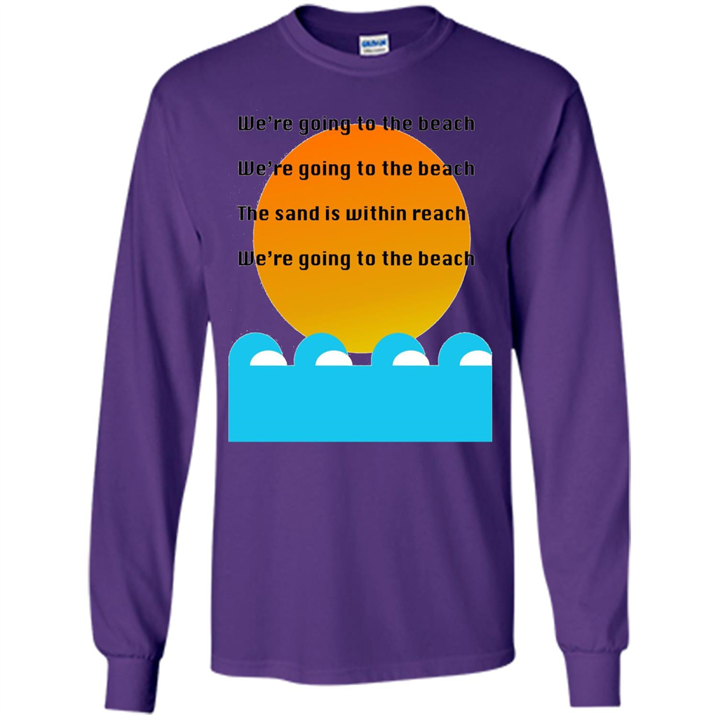 Summer T-shirt We're Going To The Beach T-shirt Purple