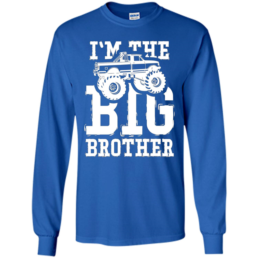I'm The Big Brother Monster Truck T-shirt Royal