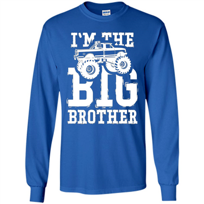 I'm The Big Brother Monster Truck T-shirt Royal