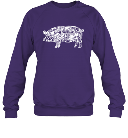 Pig Grand Champion Shirt Sweatshirt Sweatshirt Purple