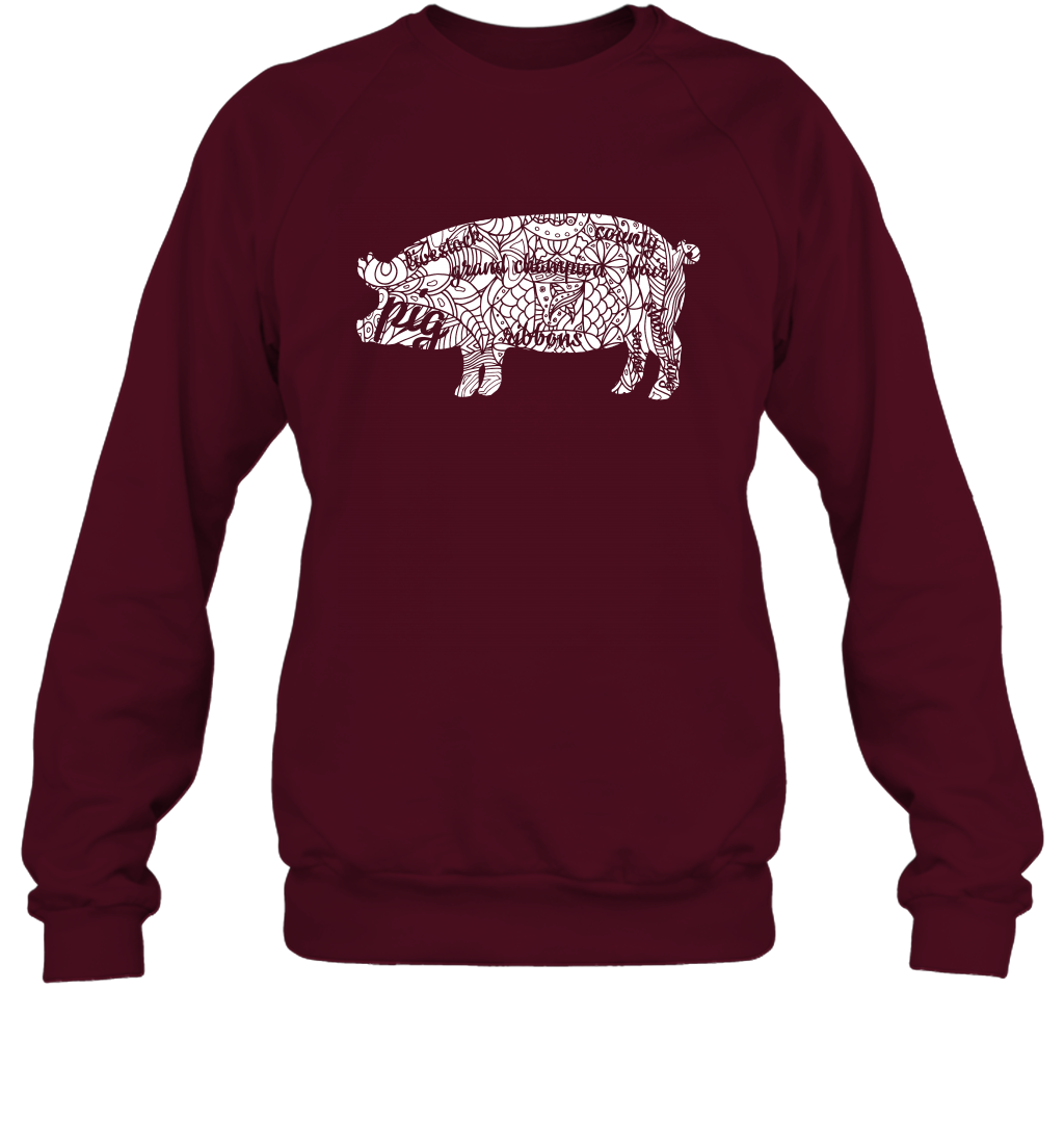Pig Grand Champion Shirt Sweatshirt Sweatshirt Maroon