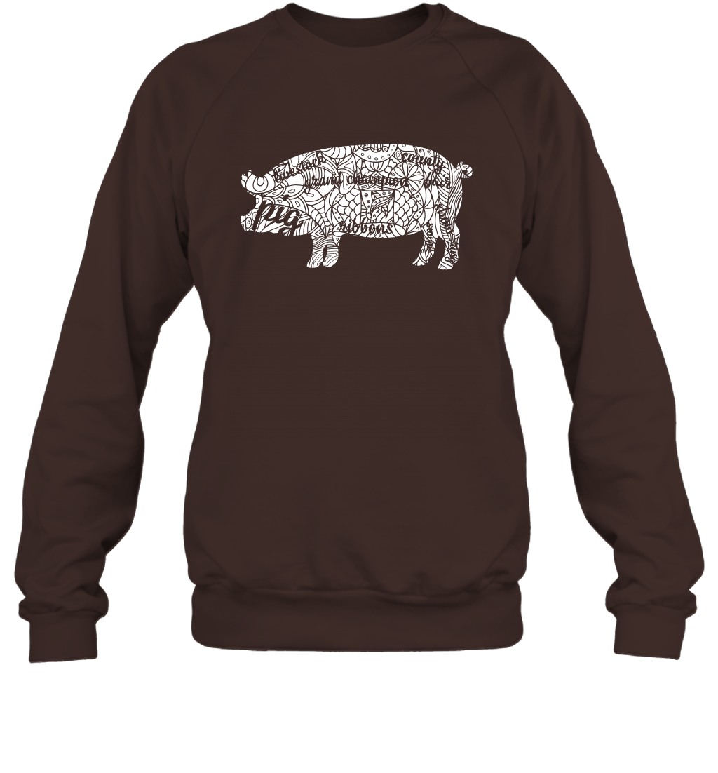 Pig Grand Champion Shirt Sweatshirt Sweatshirt Dark Chocolate