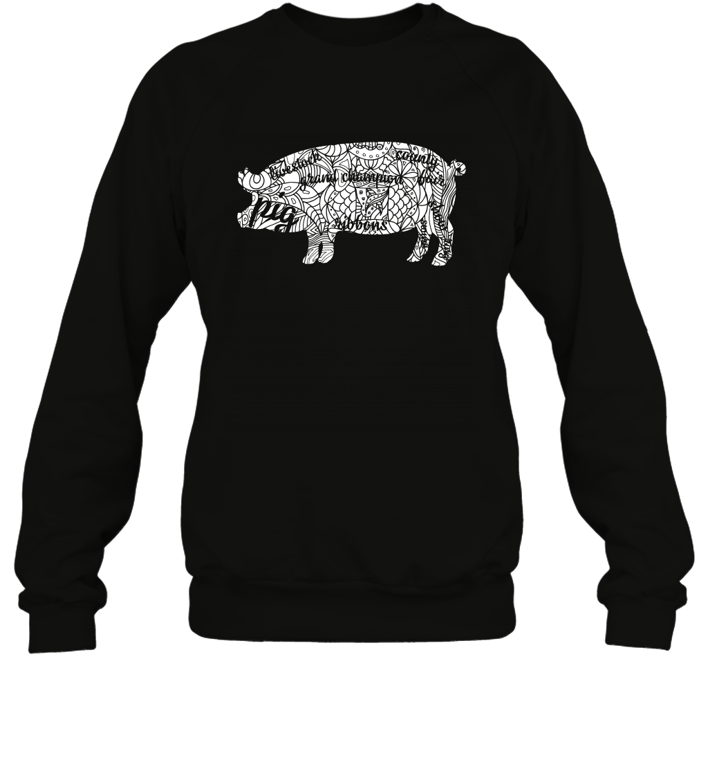 Pig Grand Champion Shirt Sweatshirt Sweatshirt Black