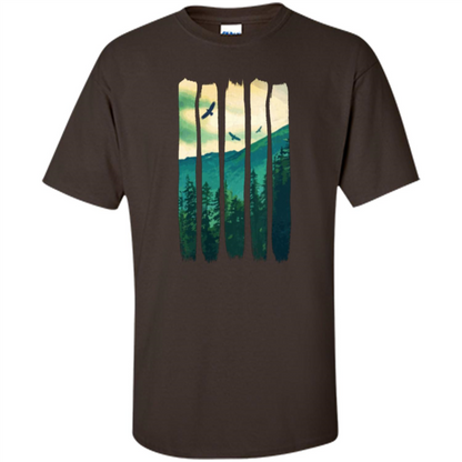 Vintage Mountain T-shirt Dark Chocolate