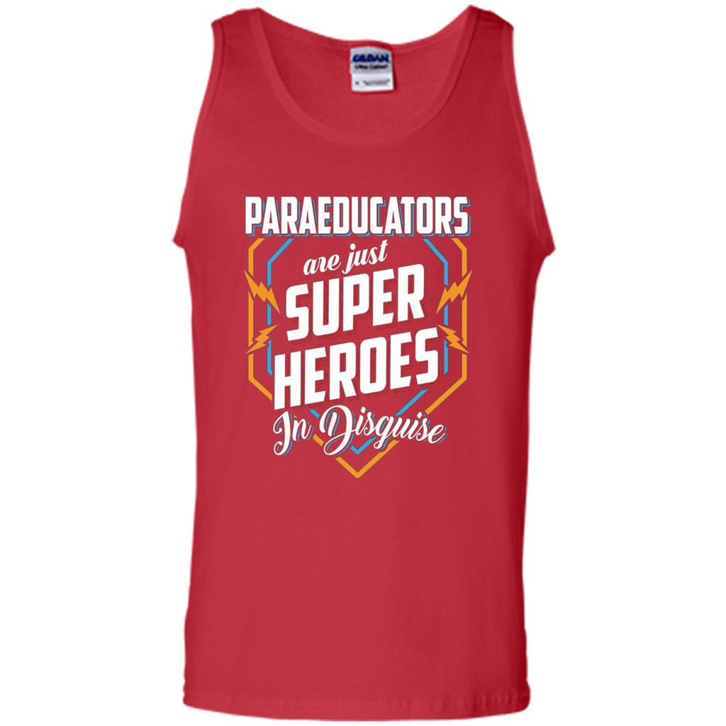 Paraeducators Are Super Heroes In Disguise T-shirt Red