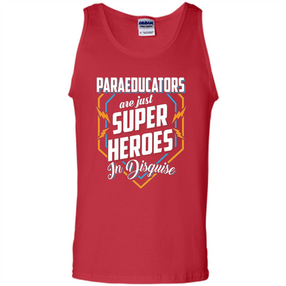Paraeducators Are Super Heroes In Disguise T-shirt Red