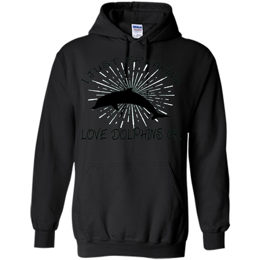 I Just Freaking Love Dolphins T-shirt Black