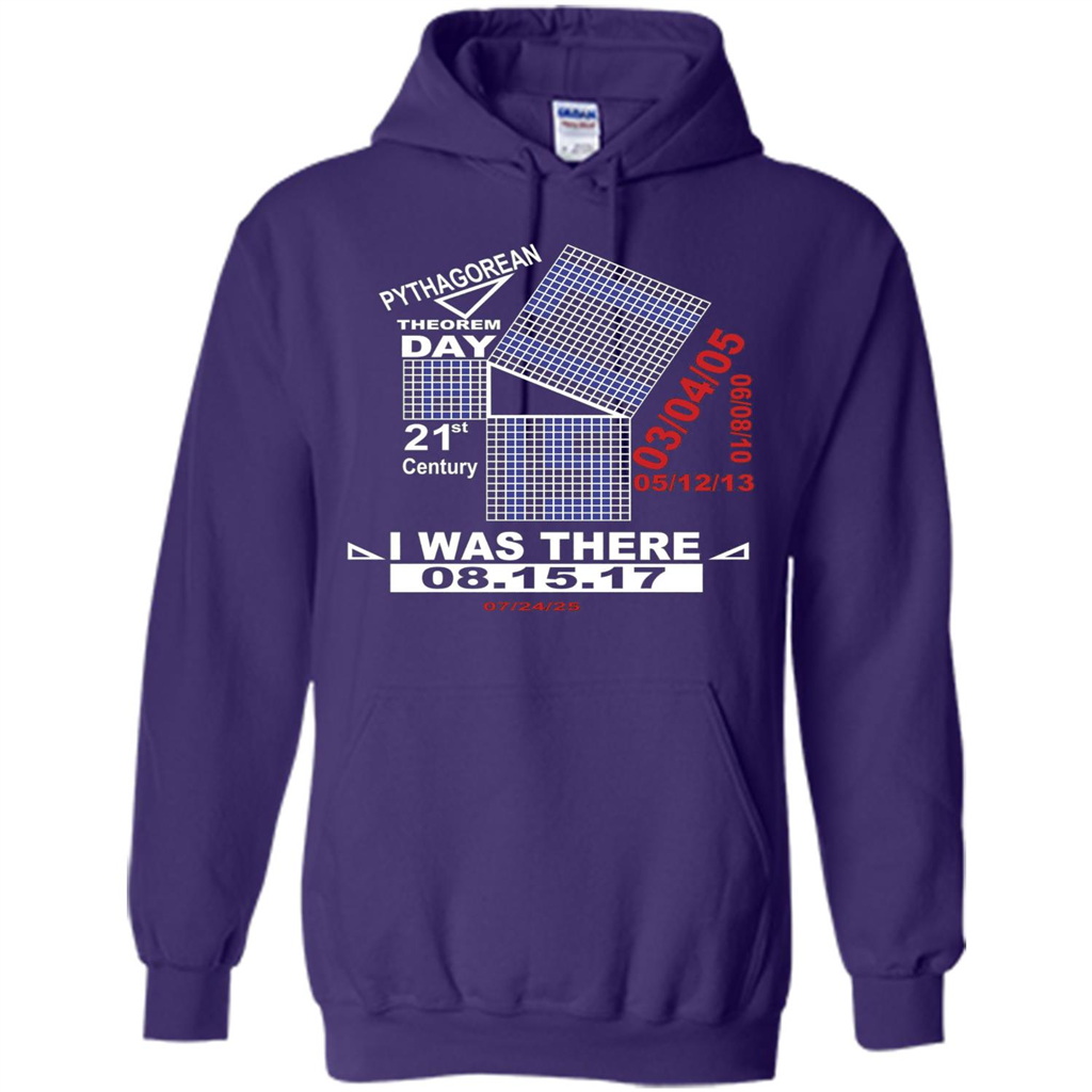Pythagorean Theorem day T-shirt Purple