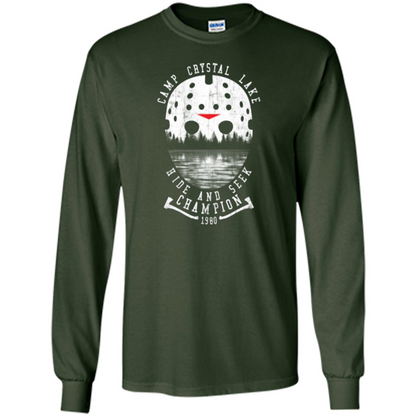 Camp Crystal Lake T-shirt Hide And Seek Champion 1980 Forest Green