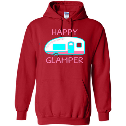 Happy Glamper - Glamping Camping Gift Idea T-Shirt Red