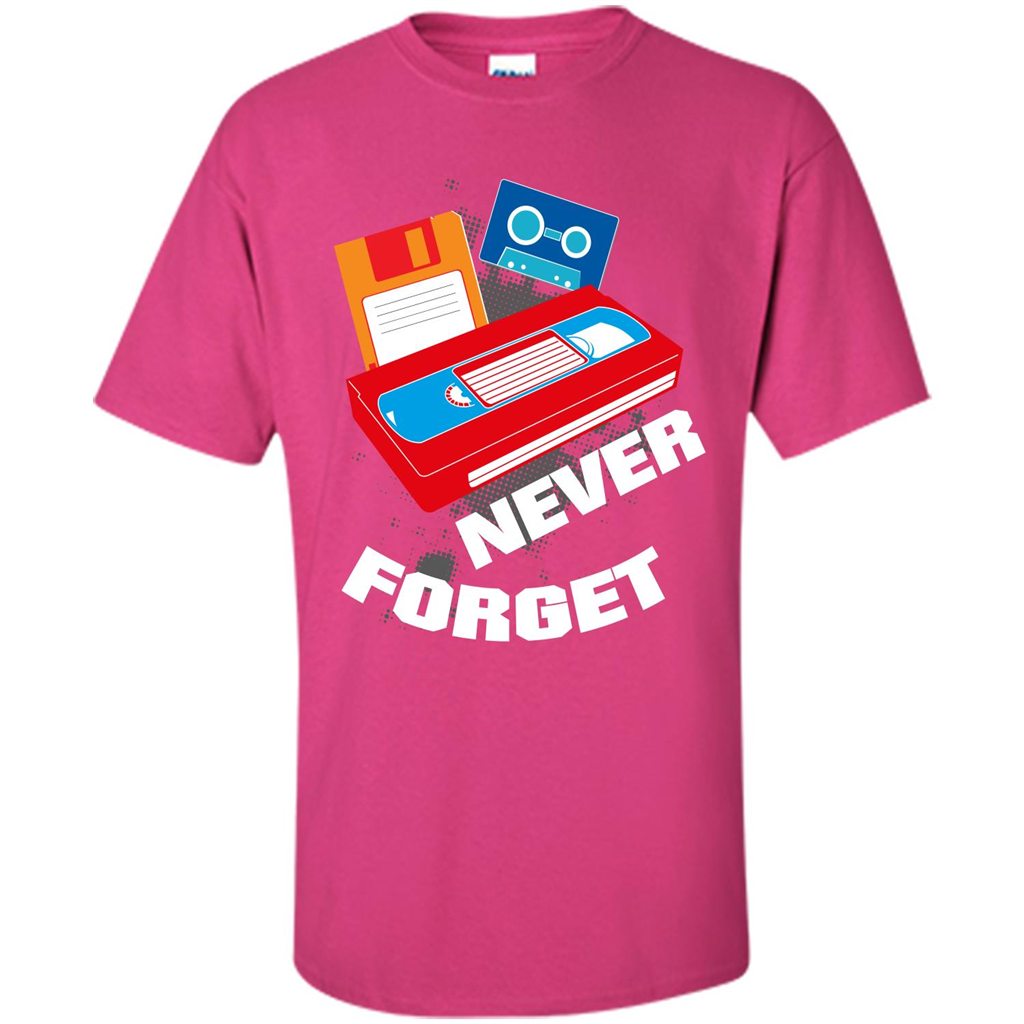 Floppy Disk Vhs 90s 80s T-shirt Never Forget Heliconia