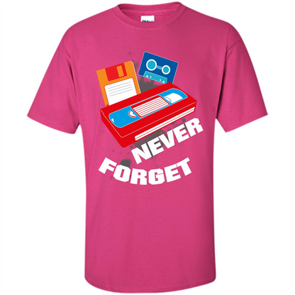 Floppy Disk Vhs 90s 80s T-shirt Never Forget Heliconia