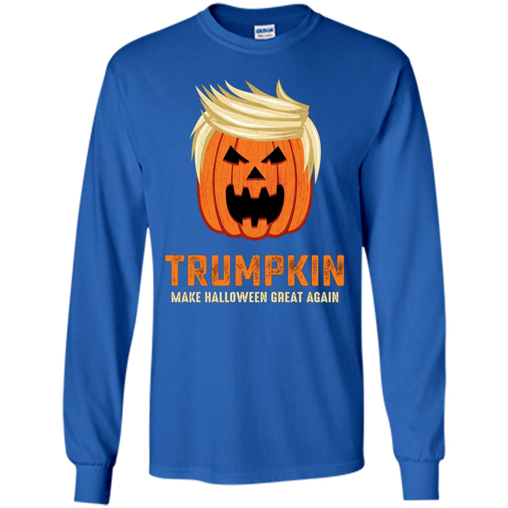 Halloween Trumpkin Funny T-Shirt Make Halloween Great Again Royal