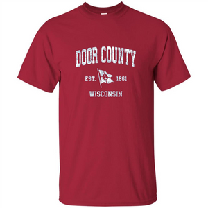 Door County Wisconsin WI Est 1861 T-shirt