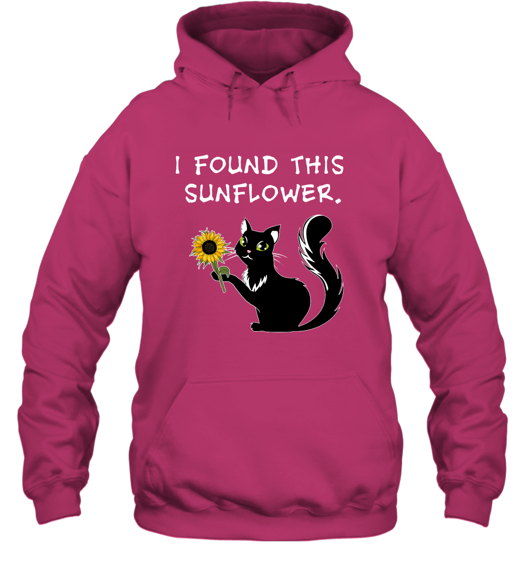 I Found This Sunflower Cat Shirt Hoodie Hoodie Heliconia