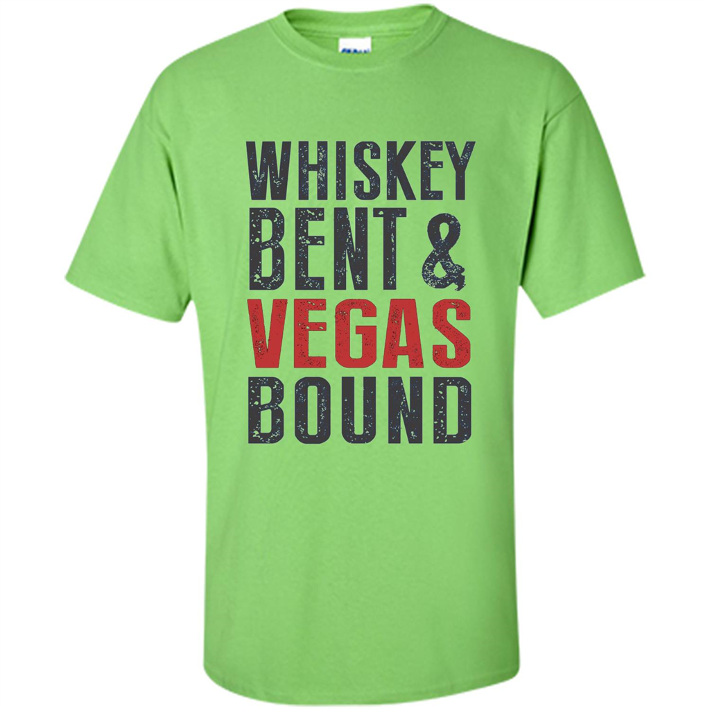 Whiskey Bent And Vegas Bound T-shirt Bachelor tshirt Lime