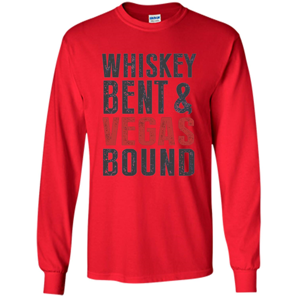 Whiskey Bent And Vegas Bound T-shirt Bachelor tshirt Red