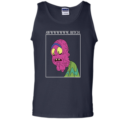 Rick &amp; Morty Aww Bitch shirt Navy