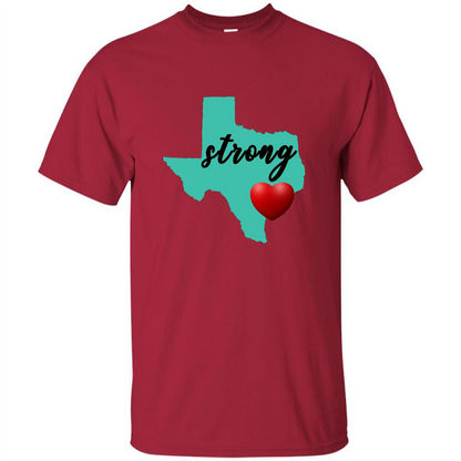 Texas Strong Support Texans T-shirt Cardinal