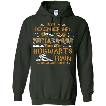 Harry Potter T-shirt Just A December Girl Living In A Muggle World