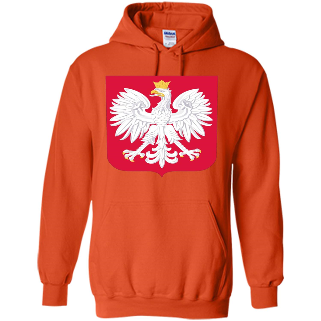 Polish Eagle T-shirt Polska Poland T-shirt Orange