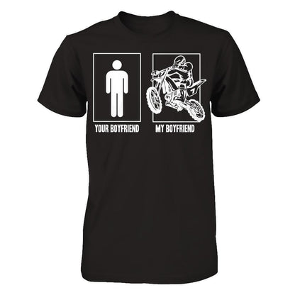 Your Boyfriend- My Boyfriend - Rider Next Level - Unisex Fitted Tee Black