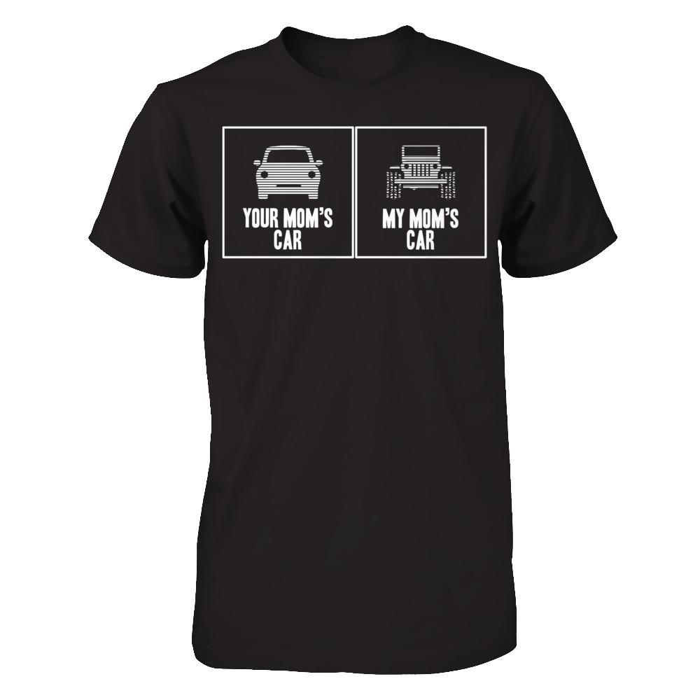 Your Mom's Car- My Mom's Car Next Level - Unisex Fitted Tee Black