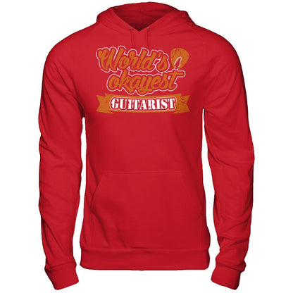 World's Okayest Guitarist Gildan - Pullover Hoodie Red