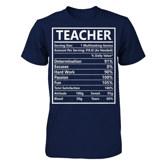 Teacher - Passion, Fun Gildan - Short Sleeve Tee Navy