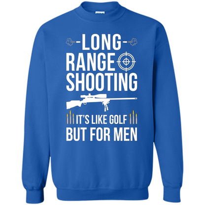 Long Range Shooting It'S Like Golf But For Men T-shirt Royal