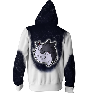 Black And White Night Fury How To Train Dragon Zip Up Hoodie