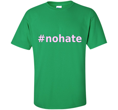 Charlottesville no hate t-shirt shirt Irish Green