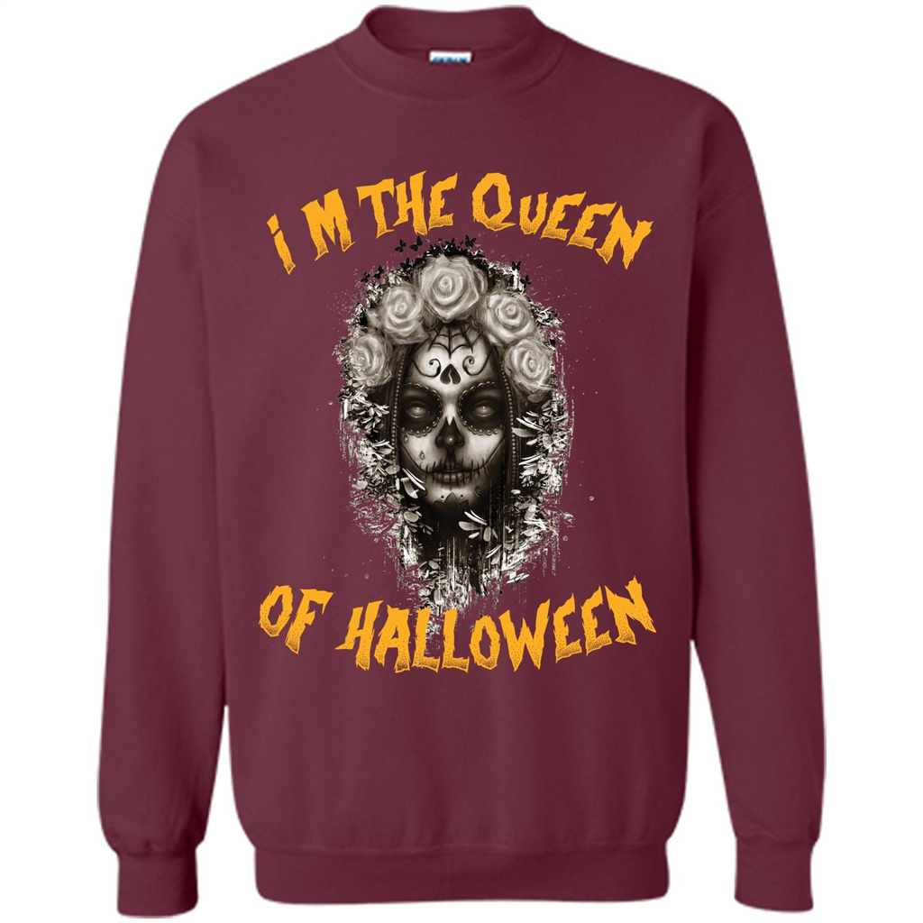 I’m The Queen Of Halloween T-shirt Maroon