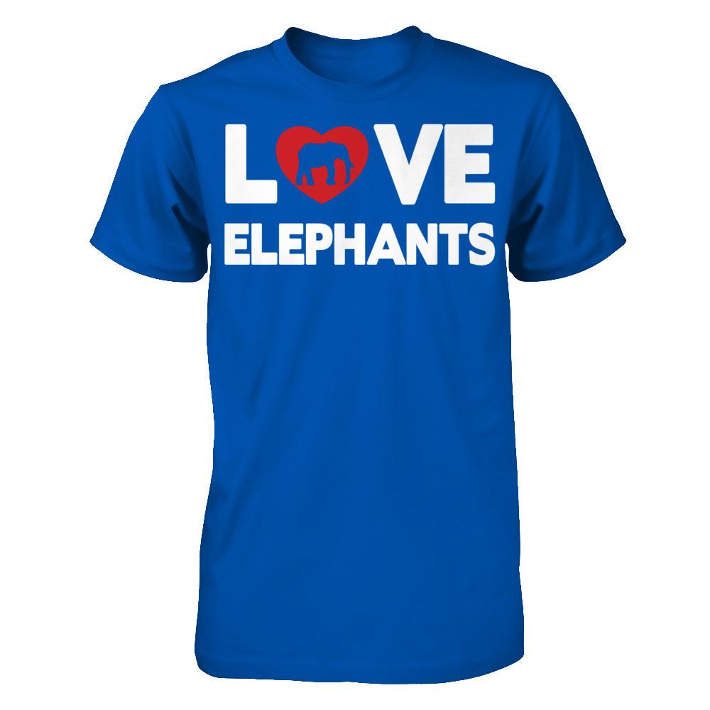 Love Elephants Next Level - Unisex Fitted Tee Royal