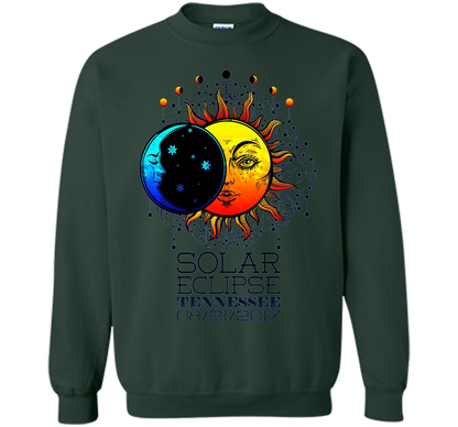 Tennessee Total Solar Eclipse Tennessee Ancient Tshirt cool shirt Forest Green
