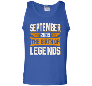 September 2005 The Birth Of Legends - Birthday T-Shirt t-shirt