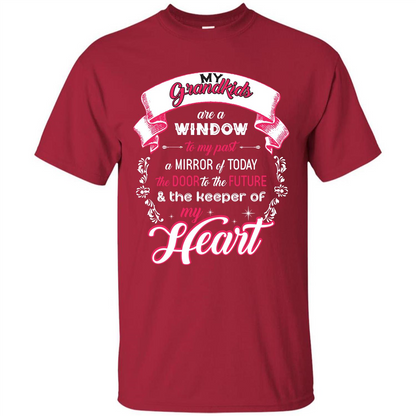 Grandparent T-shirt My Grandkids Are A Window To My Past A Mirror Cardinal