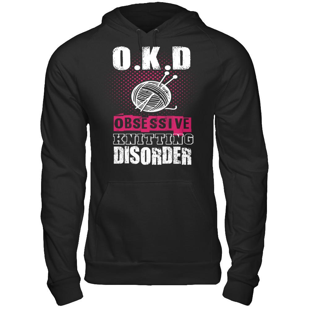 OKD - Obsessive Knitting Disorder Gildan - Pullover Hoodie Black