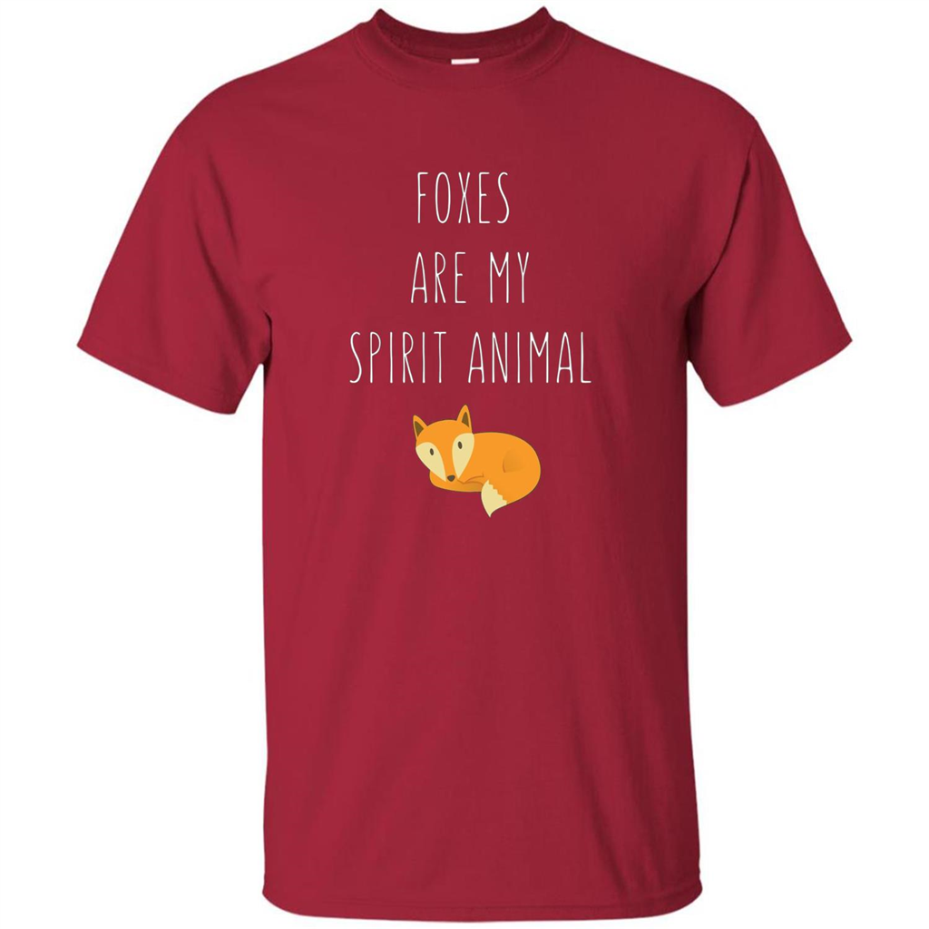 Foxes Are My Spirit Animal Fox T-Shirt Cardinal