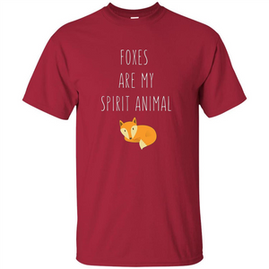 Foxes Are My Spirit Animal Fox T-Shirt