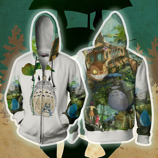 My Neighbor Totoro Zip Up Hoodie Zip Hoodie